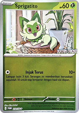 Sprigatito Scarlet & Violet Indonesian Promos #232