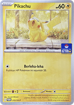 Pikachu Scarlet & Violet Indonesian Promos #272