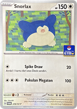 Snorlax Scarlet & Violet Indonesian Promos #278