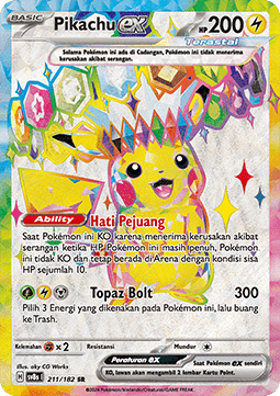 Pikachu ex Stellar Lightning #211