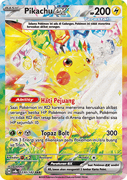 Pikachu ex Stellar Lightning #230