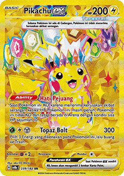 Pikachu ex Stellar Lightning #239