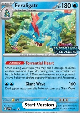 Feraligatr SV Black Star Promos #089/248