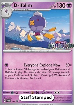Drifblim SV Black Star Promos #135/248
