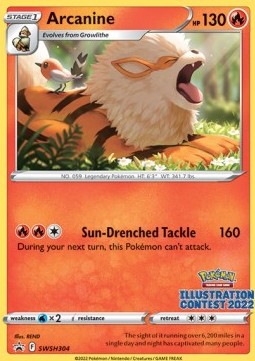 Arcanine SWSH Black Star Promos #304/307