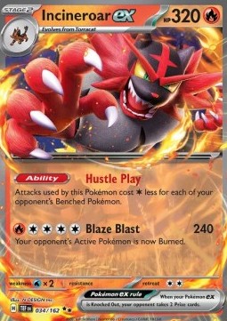 Incineroar ex - Temporal Forces #034/162