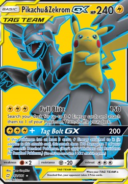 Pikachu & Zekrom GX Team Up #162/181
