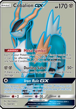 Cobalion GX Team Up #168/181
