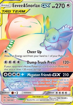 Eevee & Snorlax GX Team Up #191/181