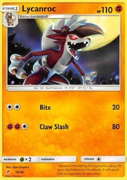 Lycanroc SM Trainer Kit: Lycanroc & Alolan Raichu #16