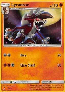 Lycanroc SM Trainer Kit: Lycanroc & Alolan Raichu #30