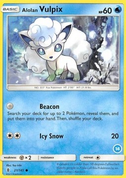 Vulpix Vulpix - SM Trainer Kit: Alolan Sandslash & Alolan Ninetales #21
