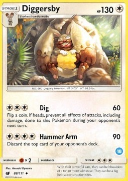 Diggersby SM Trainer Kit: Alolan Sandslash & Alolan Ninetales #88