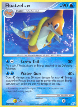 Floatzel Lv.29 DP Trainer Kit #2/12
