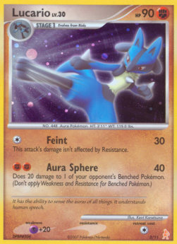 Lucario Lv.30 DP Trainer Kit #3/11