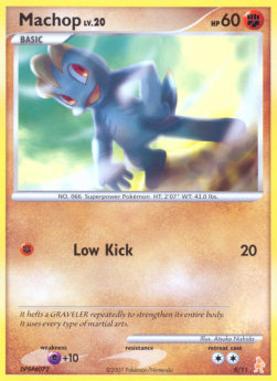 Machop Lv.20 DP Trainer Kit #5/11