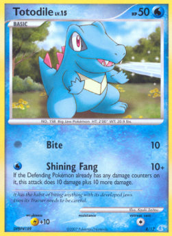 Totodile Lv.15 DP Trainer Kit #8/12