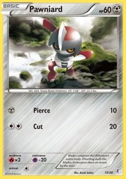 Pawniard XY Trainer Kit: Bisharp & Wigglytuff #713