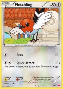 Fletchling XY Trainer Kit: Latias & Latios #84