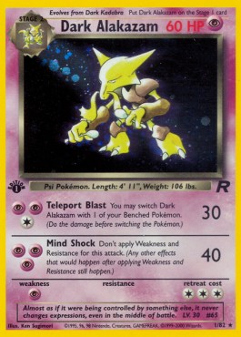 Dark Alakazam [1st Edition] Team Rocket #1/82