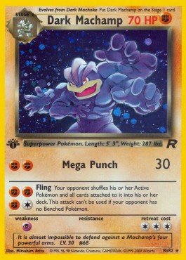 Dark Machamp [1st Edition] Team Rocket #10/82