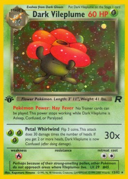Dark Vileplume [1st Edition] Team Rocket #13/82