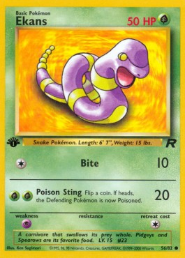 Ekans [1st Edition] Team Rocket #56/82