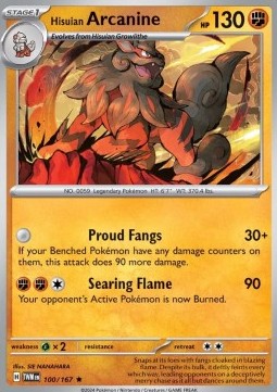ArcanineArcanine - Twilight Masquerade #100/167