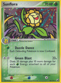 Sunflora EX Unseen Forces #16