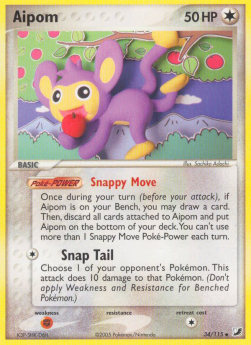 Aipom EX Unseen Forces #34