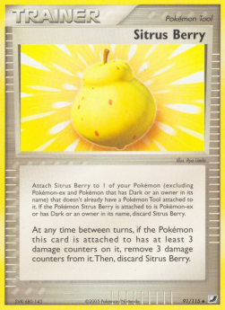 Sitrus Berry EX Unseen Forces #91