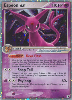 Espeon ex EX Unseen Forces #102