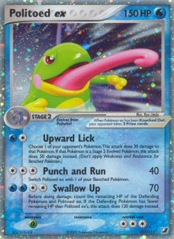 Politoed ex EX Unseen Forces #107