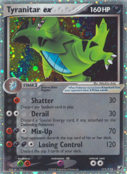 Tyranitar ex EX Unseen Forces #111