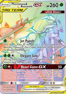 Pheromosa & Buzzwole GX Unbroken Bonds #215/214
