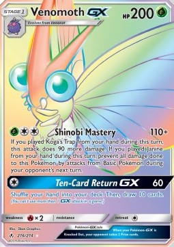 Venomoth GX Unbroken Bonds #216/214