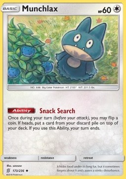 Munchlax Unified Minds #173/236