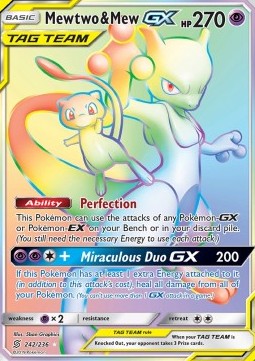 Mewtwo & Mew GX Unified Minds #242/236