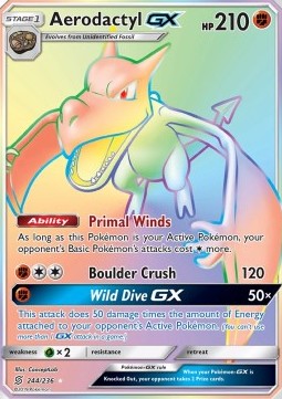 Aerodactyl GX Unified Minds #244/236