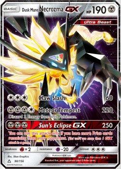 Dusk Mane Necrozma GX - Ultra Prism #90/156
