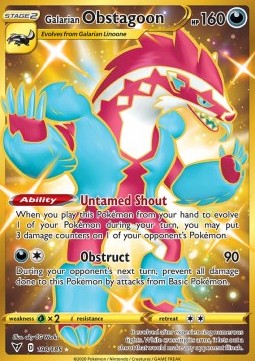 Galarian Obstagoon Vivid Voltage #198/185