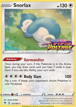 Snorlax Vivid Voltage #131/185