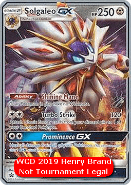 Solgaleo GX WCD 2019 #104