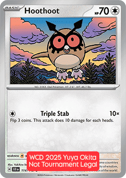 Hoothoot WCD 2025 #25114