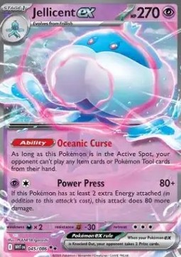 Jellicent ex White Flare #045/86