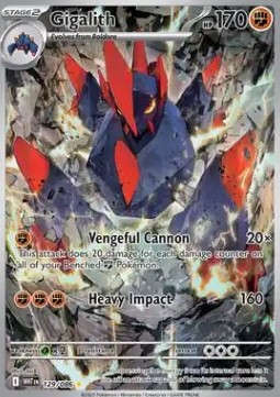 Gigalith White Flare #129/86