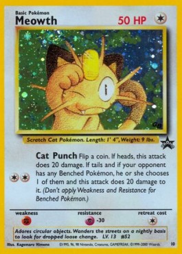 Meowth Wizards Black Star Promos #10/53