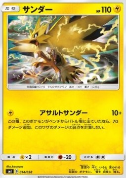 Zapdos Eevee GX Starter Sets #014