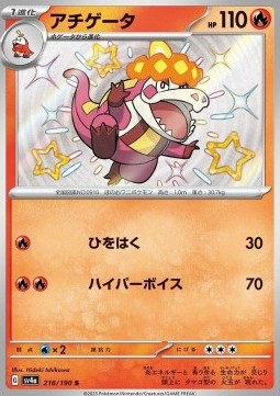 Crocalor Shiny Treasure ex #216