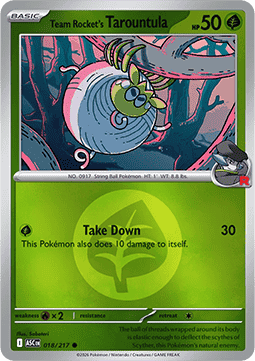 Team Rocket's Tarountula - Ascended Heroes: Additionals #018